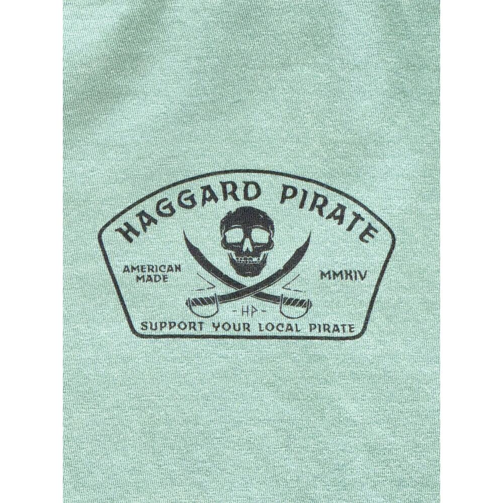 Haggard Pirate 2XL Support Your Local Pirate Skull Graphic T-Shirt Rare - Picture 6 of 8
